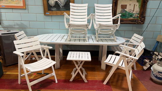 8 PC COMPOSITE PATIO SET: ~