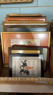 LARGE LOT PRINTS, FRAMES ETC: ~