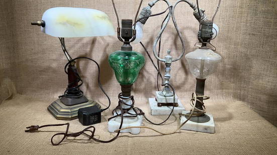 BOX LOT LAMPS ETC: ~