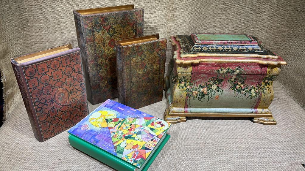 DECORATED BOX & BOOK BOXES (1 of 4)