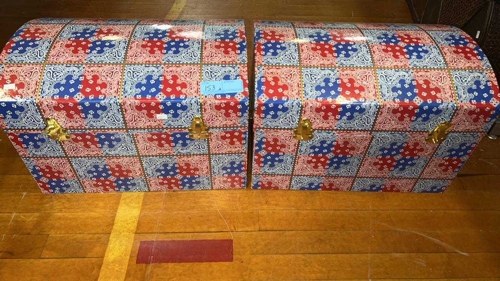 2 DOME TOP DECORATED BOXES (1 of 3)
