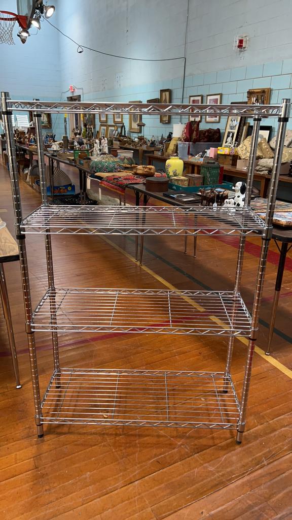 2 METAL SHELVES / RACKS (1 of 3)