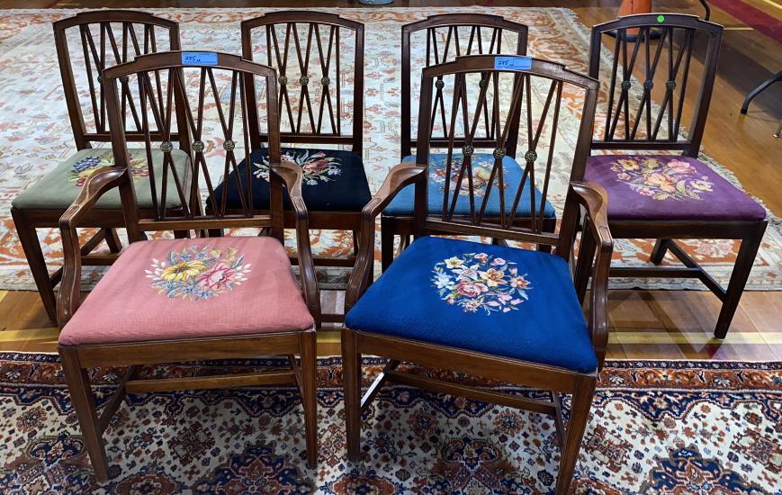 12 MAHOGANY CHAIRS (1 of 6)