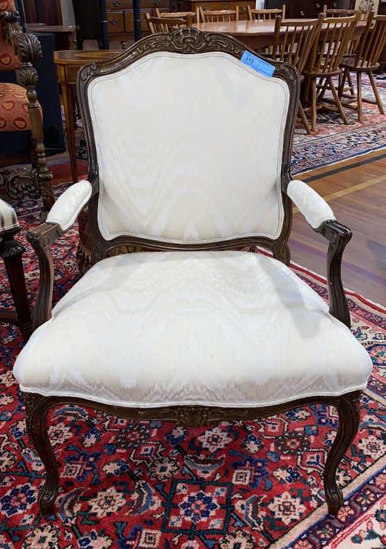 FRENCH STYLE OPEN ARM CHAIR (1 of 4)