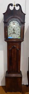 ANTIQUE TALL CASE CLOCK THOMAS STORTON RISING SUN