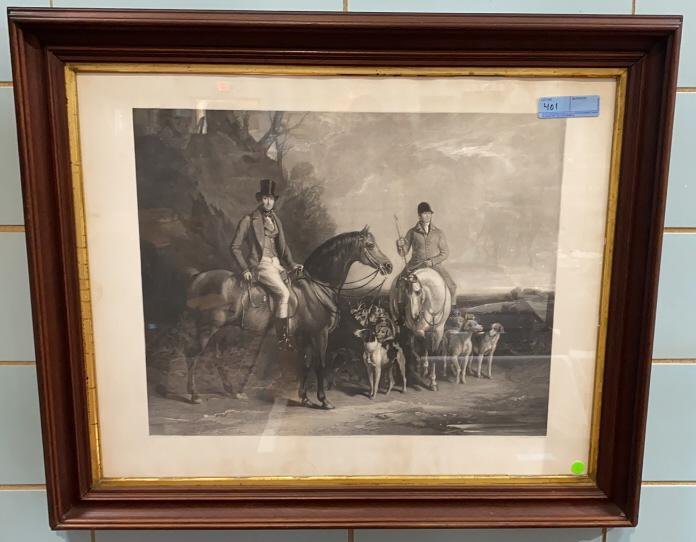 J THOMPSON FOX HUNT ENGRAVING (1 of 5)