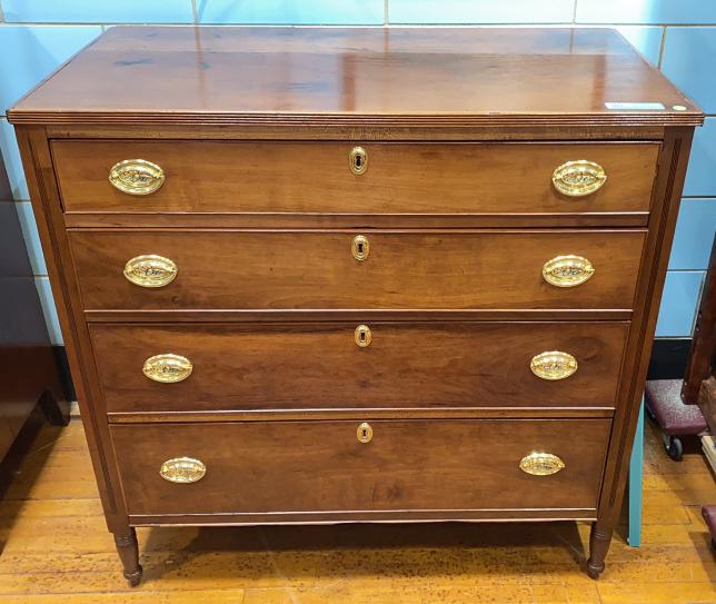 ANTIQUE SHERATON CHEST (1 of 4)