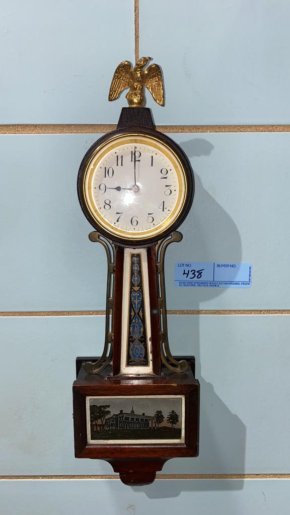 SM NEW HAVEN BANJO CLOCK / 17 1/2" (1 of 3)