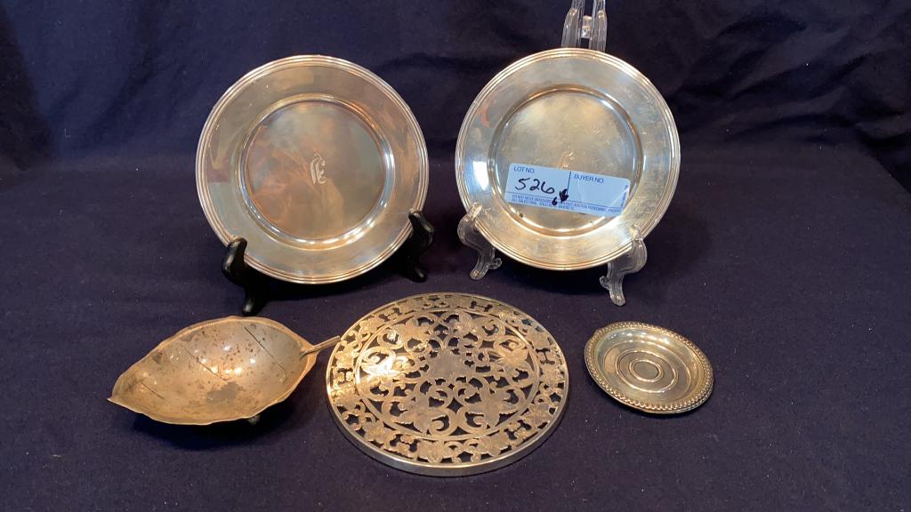 6 VARIOUS STERLING PIECES (1 of 6)