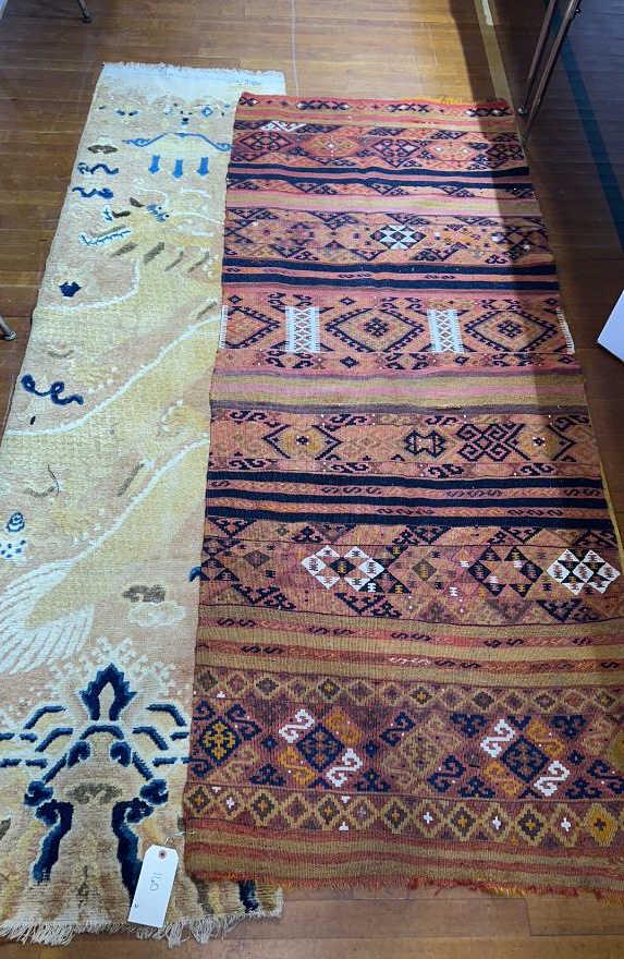HANDMADE RUG & RUNNER W/ DRAGONS (1 of 12)