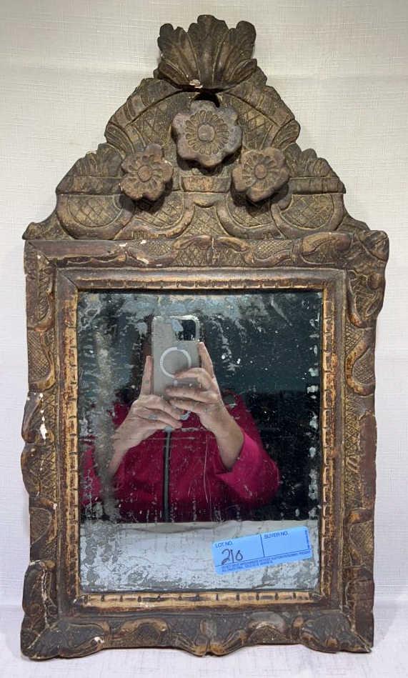 ANTIQUE CARVED MIRROR (1 of 4)