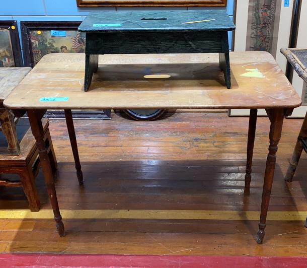 COLLAPSIBLE SEWING TABLE & STOOL: ~