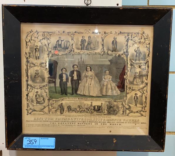 CURRIER & IVES LITHO OF TOM THUMB (1 of 6)