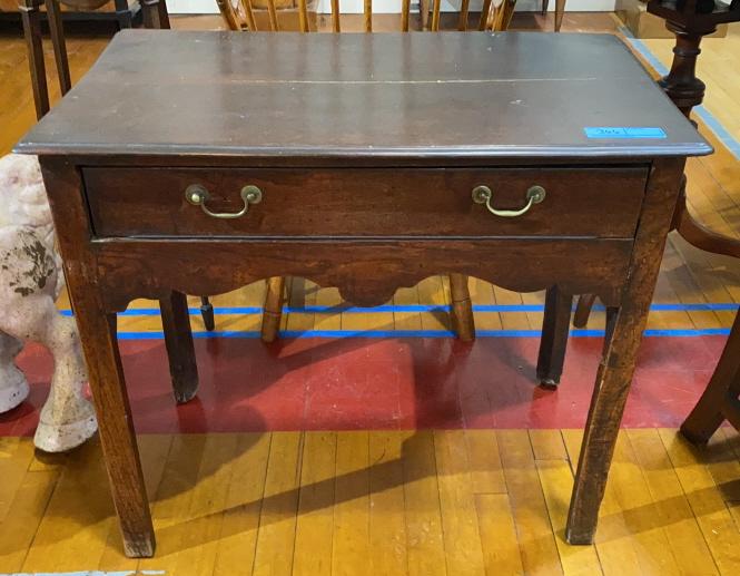 ANTIQUE ENGLISH OAK CHIPPENDALE LOWBOY (1 of 6)