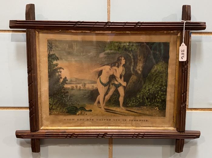 EARLY CURRIER "ADAM & EVE DRIVEN OUT OF PARADISE" (1 of 4)