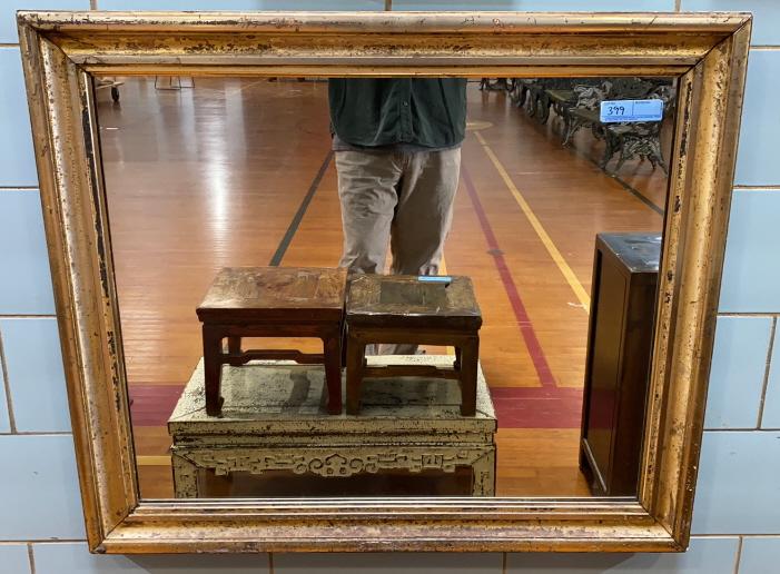 ANTIQUE FRAMED MIRROR (1 of 3)