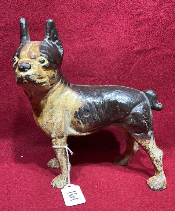 ANTIQUE CAST IRON BULLDOG DOOR STOP (1 of 3)