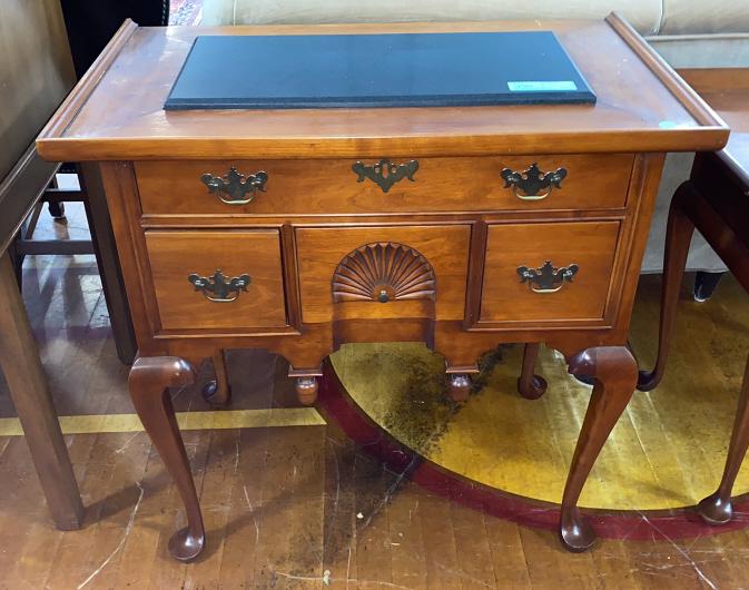 ELDRED WHEELER CHERRY LOWBOY W/MARBLE INSERT (1 of 6)