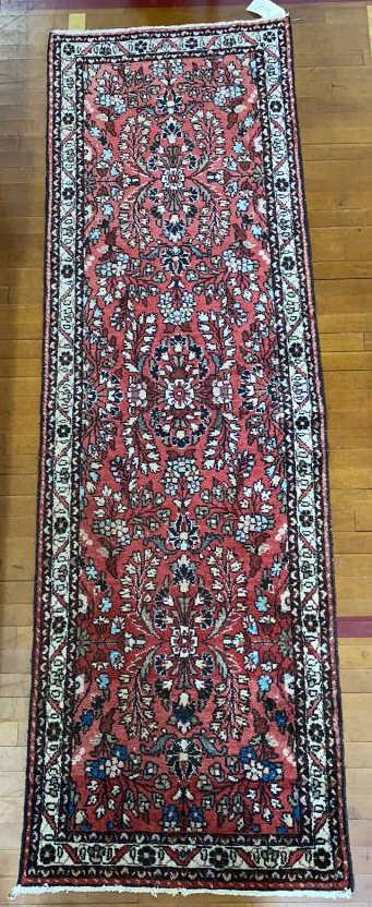 SEMI-ANTIQUE ORIENTAL RUNNER RUG 8'2" X 31" (1 of 4)
