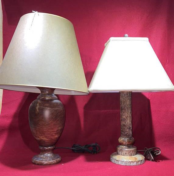 2 MARBLE TABLE LAMPS (1 of 5)
