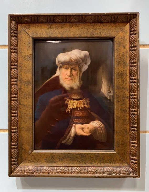 WAGNER SIGNED PORTRAIT ON PORCELAIN OF GENTLEMAN (1 of 6)