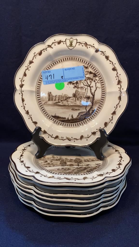 SET OF 8 WEDGWOOD PLATES "GENIUS COLLECTION": ~