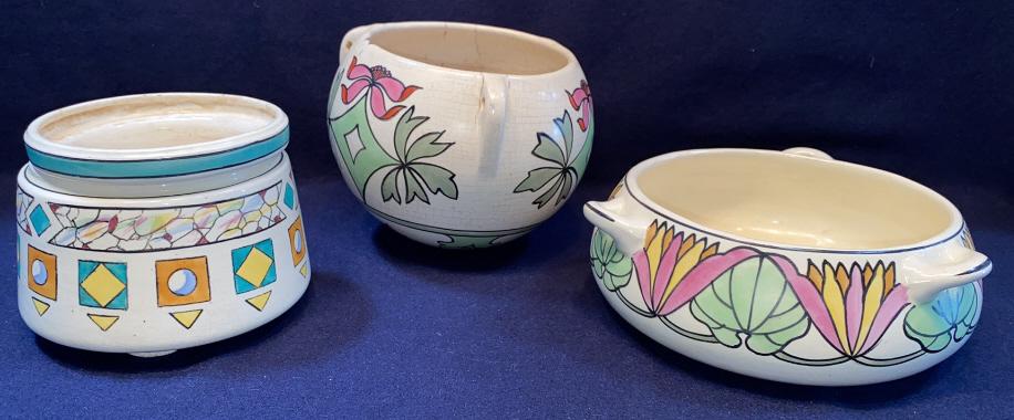 3 PIECES OF ART POTTERY (1 of 8)