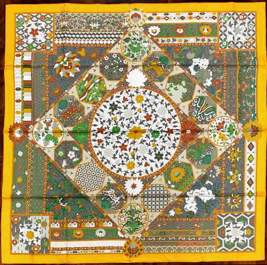 HERMES COLLECTIONS IMPERIALES SILK SCARF: 36" X 36”