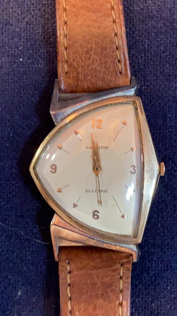 HAMILTON ELECTRIC SAVITAR 10KT GOLD FILLED WATCH (1 of 5)