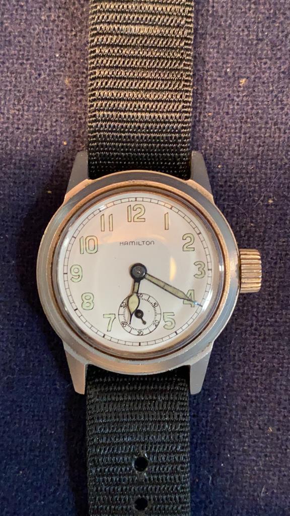 HAMILTON US 1917-H MILITARY WATCH: ~