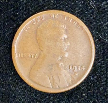 1914  (D) DENVER MINT WHEAT PENNY (1 of 3)