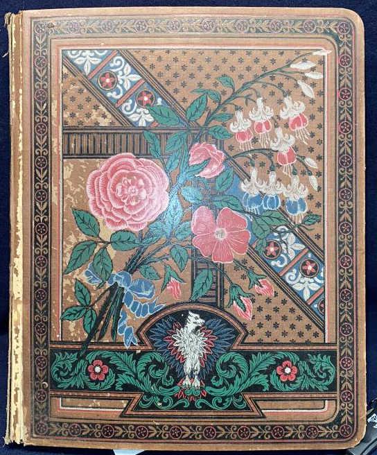 ANTIQUE VICTORIAN TRADE CARD SCRAPBOOK ALBUM (1 of 14)