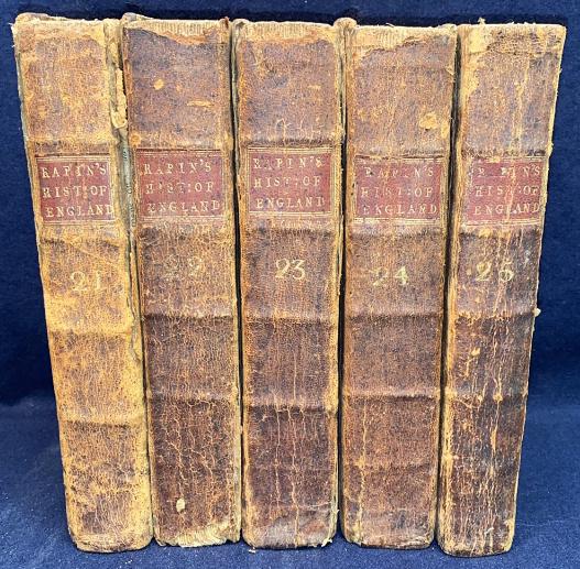 HISTORY OF ENGLAND BY RAPIN de THOYRAS 1746 (1 of 9)