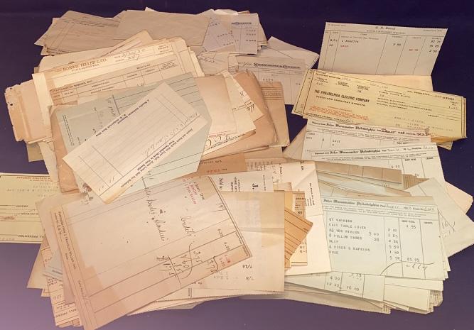 LARGE COLLECTION OF ADVERTISING LETTERHEADS: & PAPER EPHEMERA
