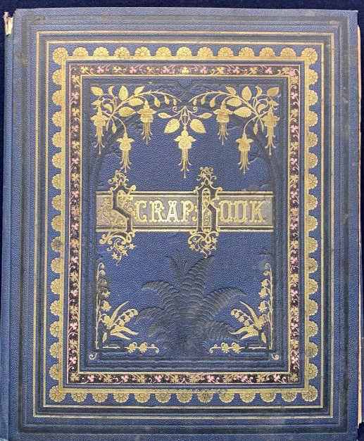 LG VICTORIAN SCRAPBOOK W/ DIECUTS & TRADE CARDS (1 of 13)