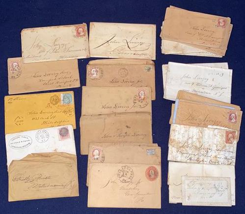 COLLECTION OF 19TH C. LETTERS TO JOHN LIVEZEY (1 of 8)