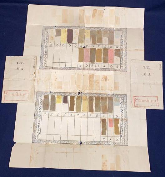 4 CHINESE EXPORT SILK SALES SAMPLES (1 of 7)