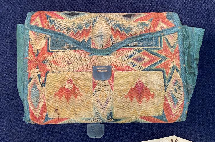 DATED 1789 PENNSYLVANIA FLAMESTITCH POCKET BOOK (1 of 10)