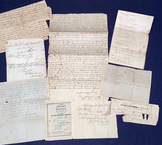 ANTIQUE LETTERS, HOTEL RECEIPT, HAND WRITTEN SERMO (1 of 9)