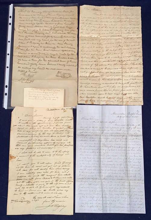 5 ANT. LETTERS & DOCUMENTS RELATING TO THOMAS (1 of 10)