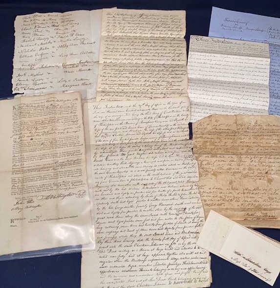 GROUP OF LETTERS & INDENTURES: ~