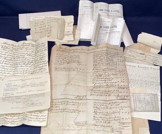 GROUP OF ANTIQUE DOCUMENTS (1 of 9)