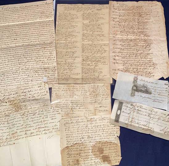 GROUP OF EARLY DOCUMENTS & LETTERS (1 of 12)