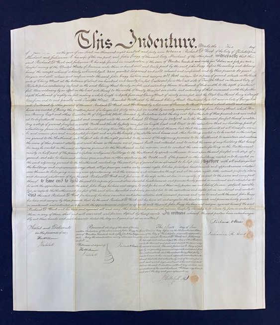 1849 PHILADELPHIA LAND INDENTURE (1 of 8)