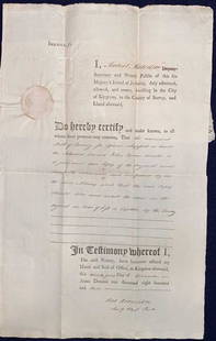 1807 JOHN TURNER JAMAICAN SHIPPING DOCUMENT: RELATING TO VOYAGE FROM KINGSTON TO PHILADELPHIA