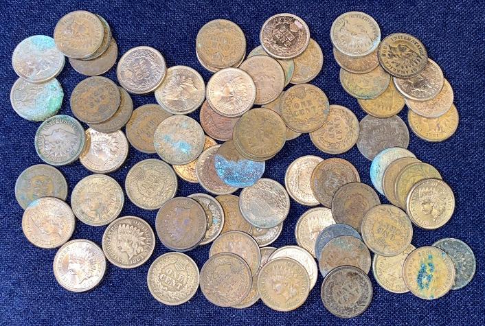 72 - VARIOUS DATES INDIAN HEAD PENNIES (1 of 5)