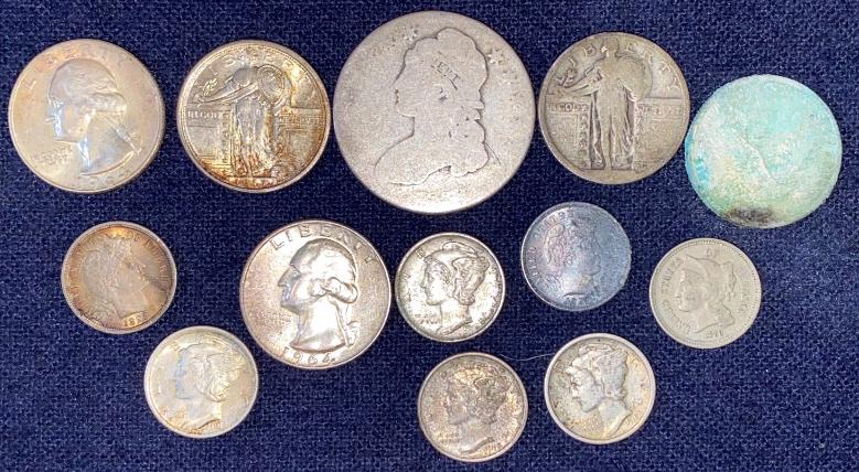 13 VARIOUS US SILVER COINS (1 of 6)