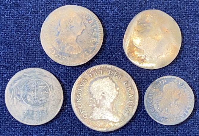 5 EARLY EUROPEAN COINS (1 of 5)