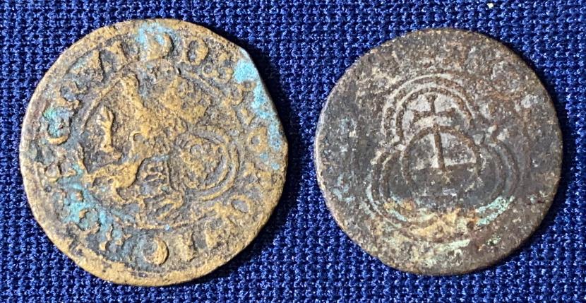 2 ANCIENT COINS ~ APPEAR TO BE MIDEVIL TIME PERIOD (1 of 2)