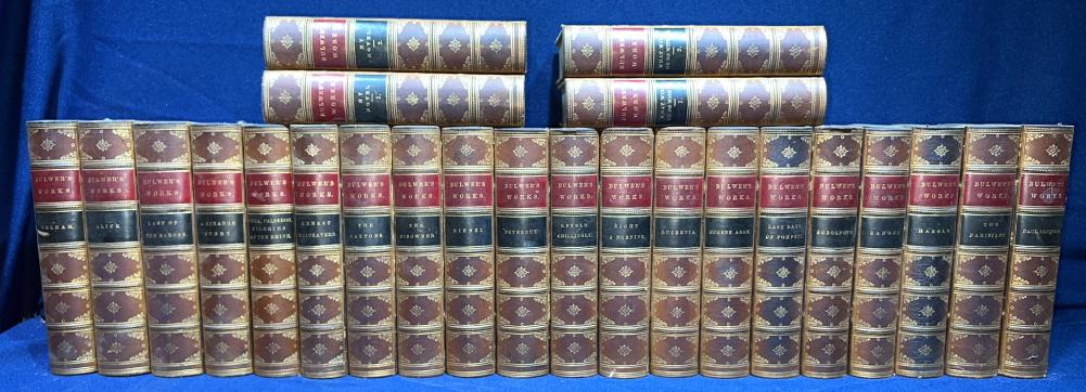 24 VOLUMES OF "BULWER'S WORKS" BY SIR EDWARD: BULWER - 1874